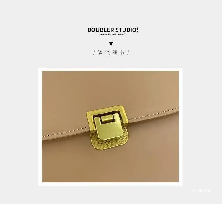 Stylish Beige Square Shoulder Bag for Women — feature 3