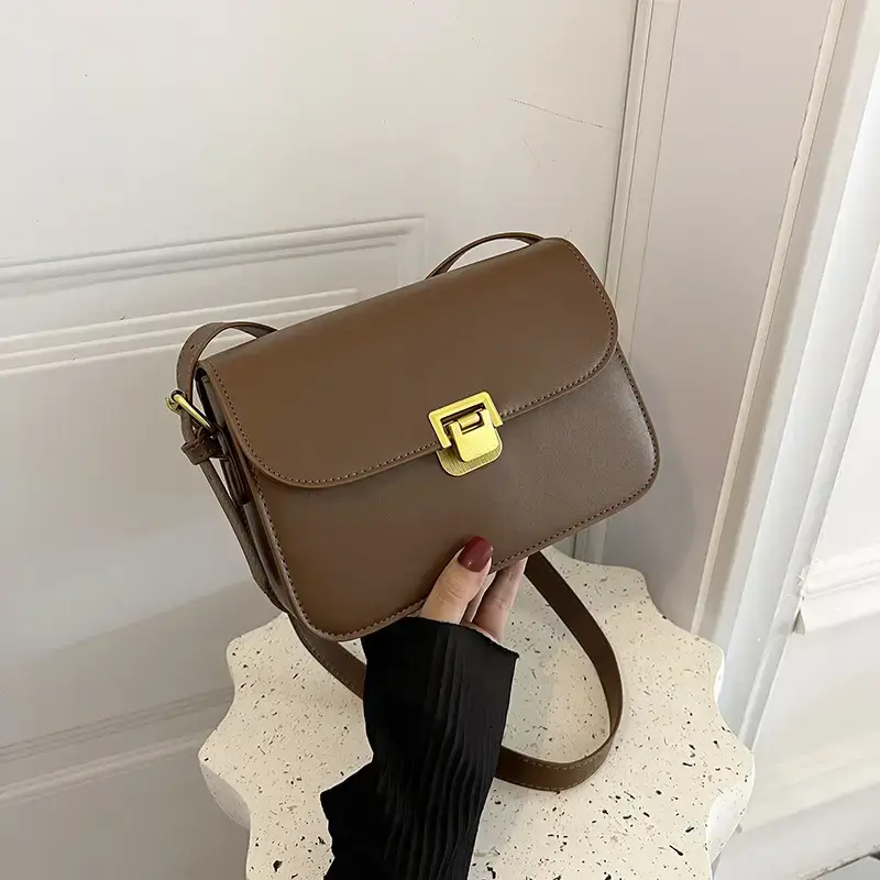 Stylish Beige Square Shoulder Bag for Women - Image 3