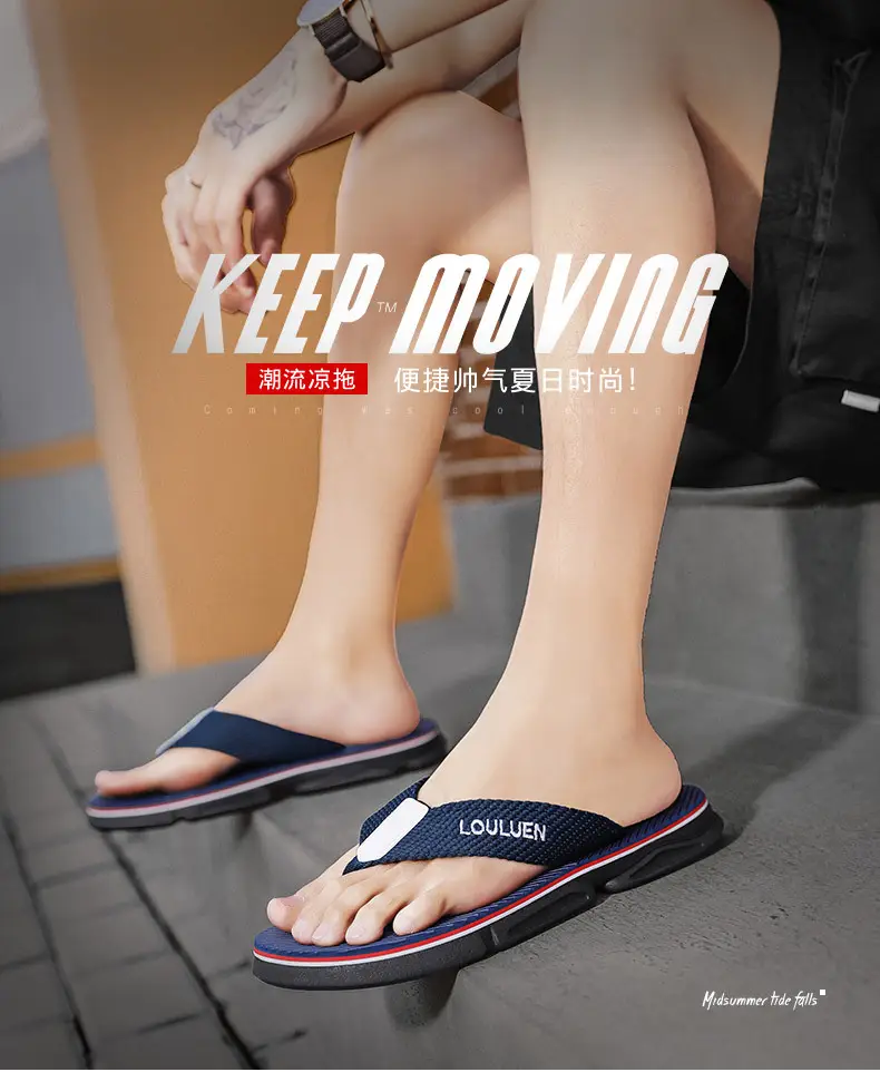 Men's Flip-Flops 2026 Summer New Style Non-Slip Men's Slippers for Outdoor Wear, Beach Korean Style Men's Flip-Flops — feature 1