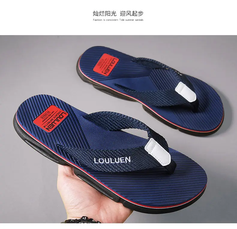 Men's Flip-Flops 2026 Summer New Style Non-Slip Men's Slippers for Outdoor Wear, Beach Korean Style Men's Flip-Flops — feature 12