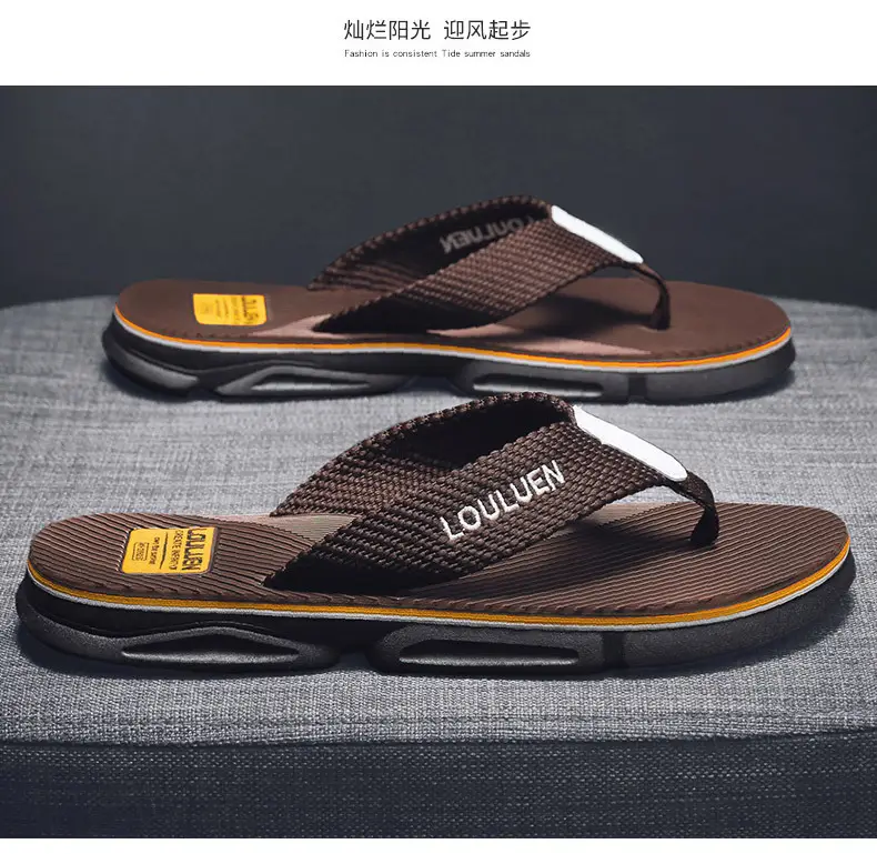 Men's Flip-Flops 2026 Summer New Style Non-Slip Men's Slippers for Outdoor Wear, Beach Korean Style Men's Flip-Flops — feature 15