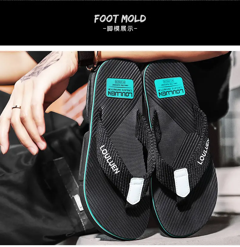 Men's Flip-Flops 2026 Summer New Style Non-Slip Men's Slippers for Outdoor Wear, Beach Korean Style Men's Flip-Flops — feature 17