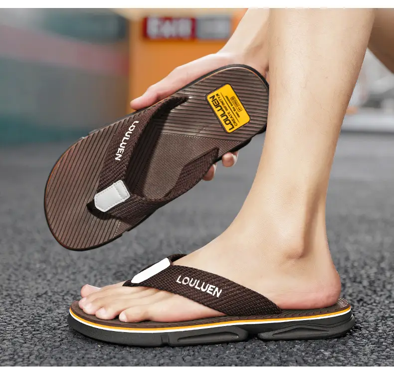 Men's Flip-Flops 2026 Summer New Style Non-Slip Men's Slippers for Outdoor Wear, Beach Korean Style Men's Flip-Flops — feature 25