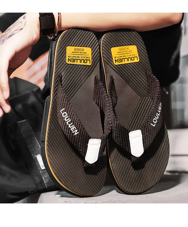 Men's Flip-Flops 2026 Summer New Style Non-Slip Men's Slippers for Outdoor Wear, Beach Korean Style Men's Flip-Flops — feature 4