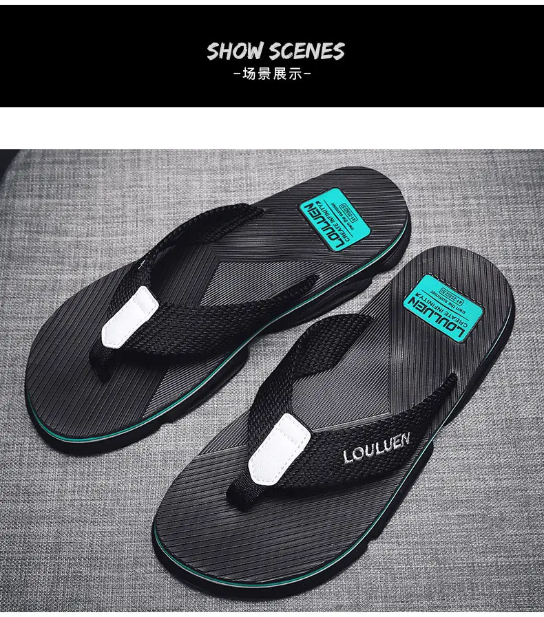 Men's Flip-Flops 2026 Summer New Style Non-Slip Men's Slippers for Outdoor Wear, Beach Korean Style Men's Flip-Flops — feature 8