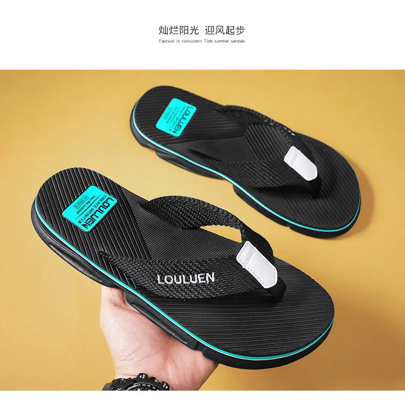 Men's Flip-Flops 2026 Summer New Style Non-Slip Men's Slippers for Outdoor Wear, Beach Korean Style Men's Flip-Flops — feature 9