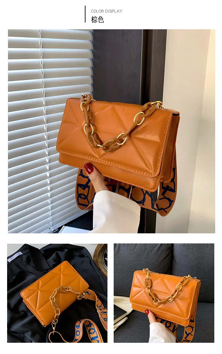 2023 Summer Black Nylon Shoulder Bag with Gold Strap — feature 25