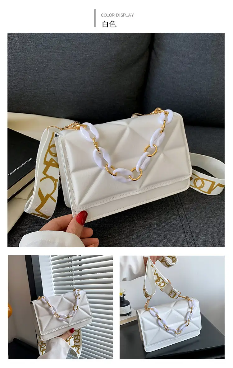2023 Summer Black Nylon Shoulder Bag with Gold Strap — feature 27