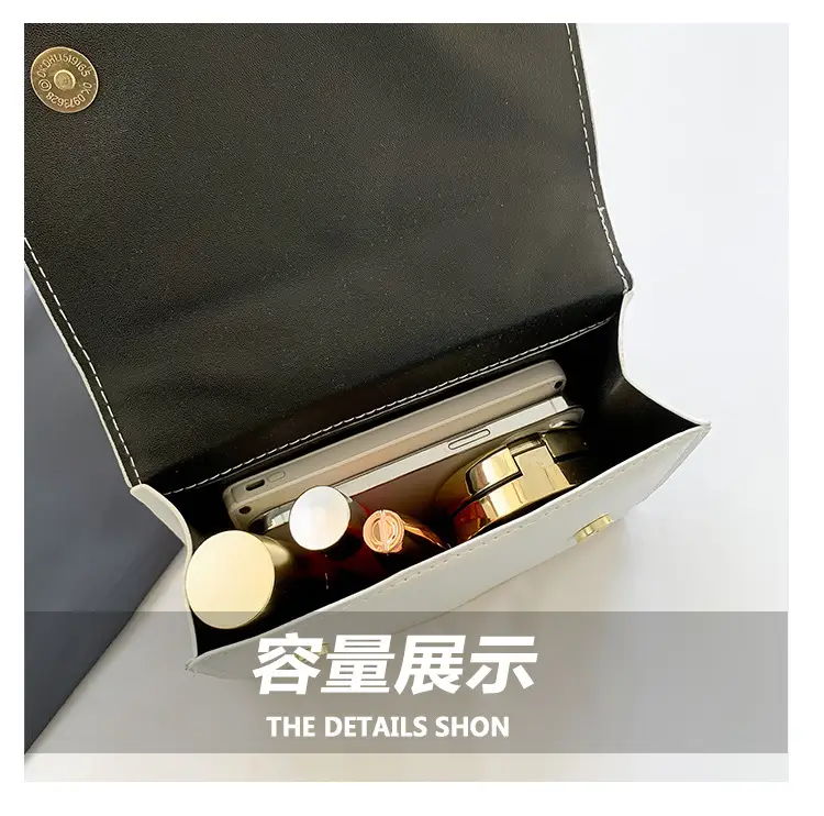 2023 Summer Black Nylon Shoulder Bag with Gold Strap — feature 6