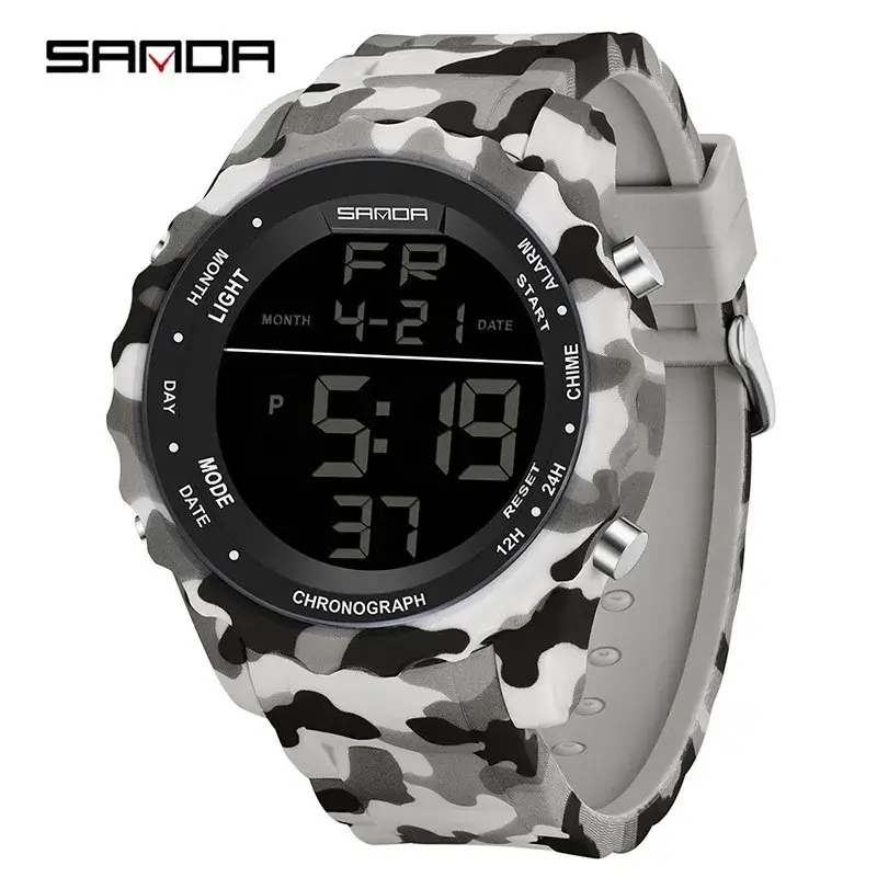 Military Camouflage Tactical Electronic Watch Multi-Functional Waterproof - Image 6