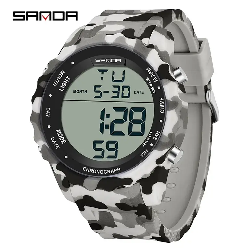 Military Camouflage Tactical Electronic Watch Multi-Functional Waterproof - Image 2