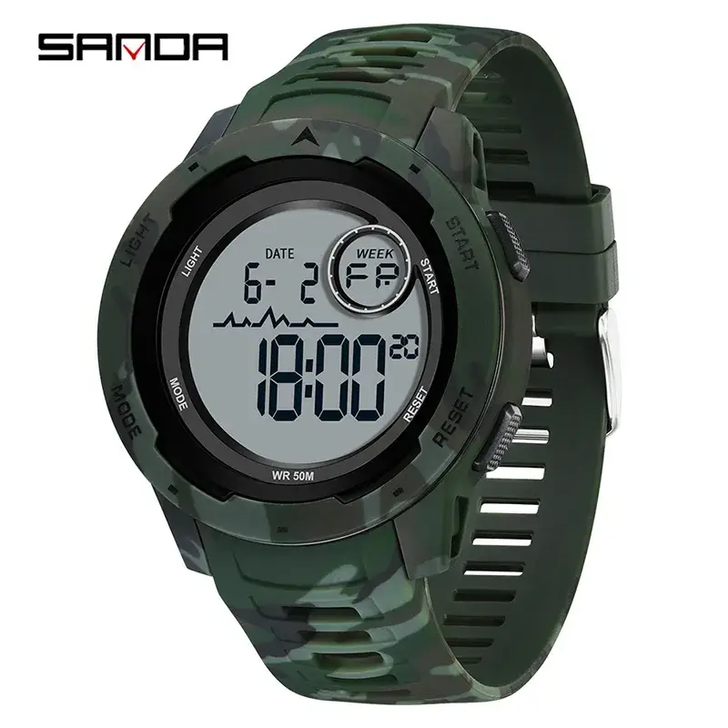 Sanda Digital Tactical Watch for Men Waterproof Outdoor Sports - Image 5
