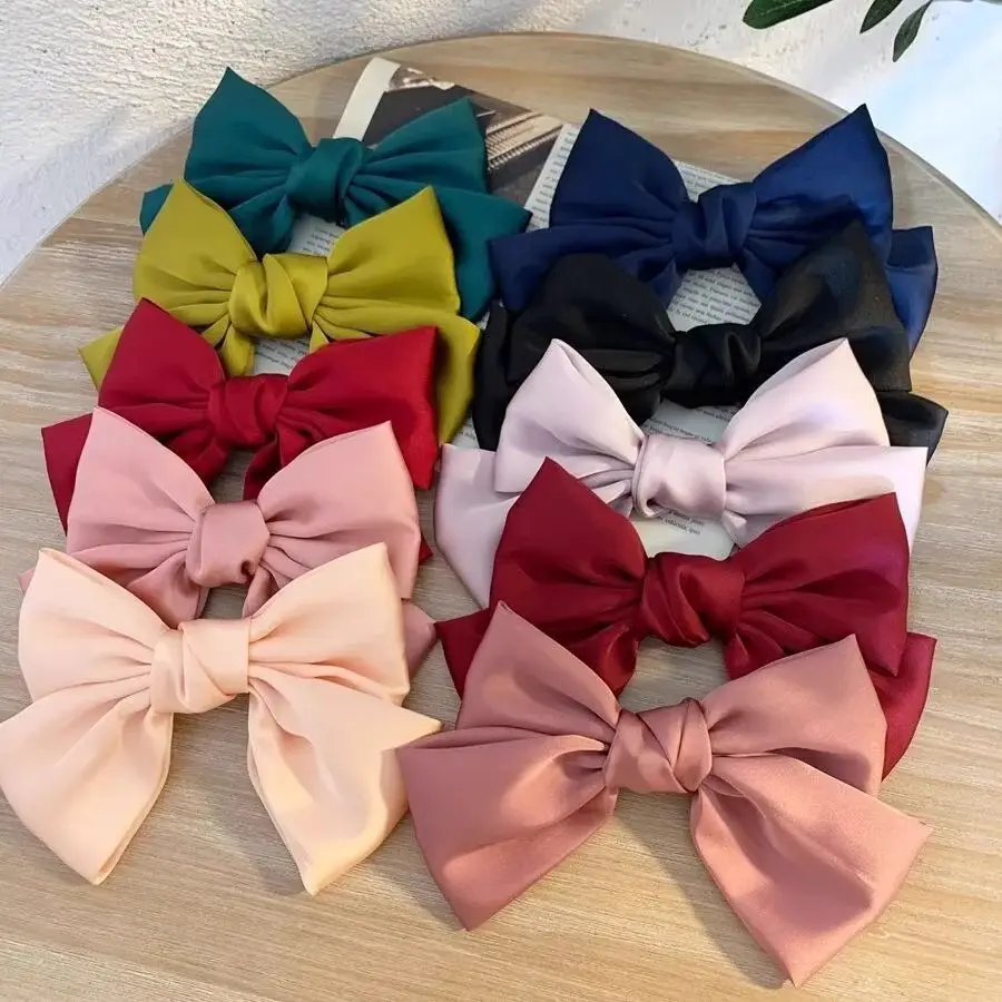 Satin Bow Hairpins in Multiple Colors - Image 10