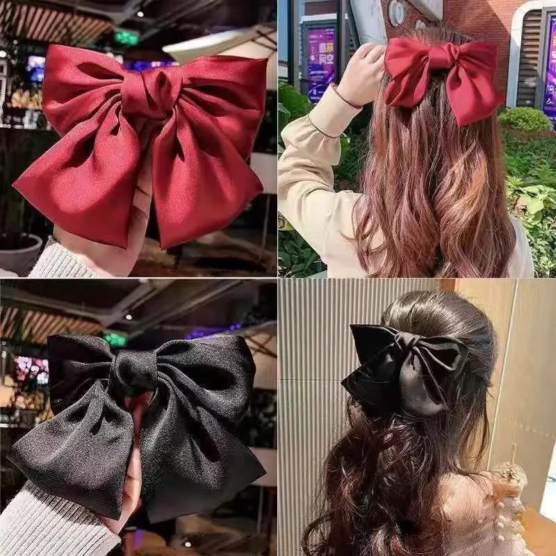 Satin Bow Hairpins in Multiple Colors - Image 11