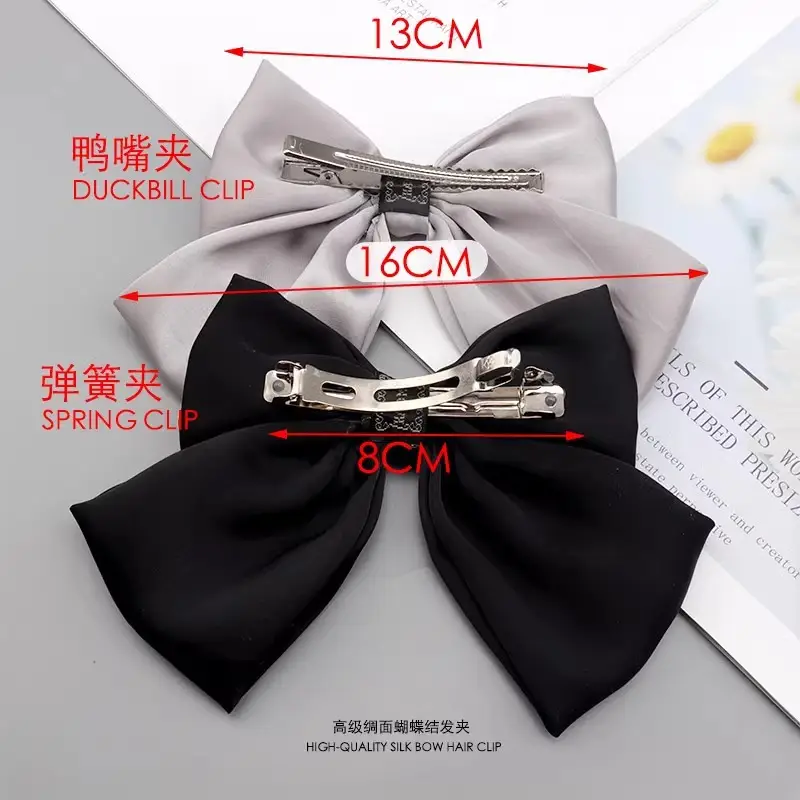 Satin Bow Hairpins in Multiple Colors - Image 13