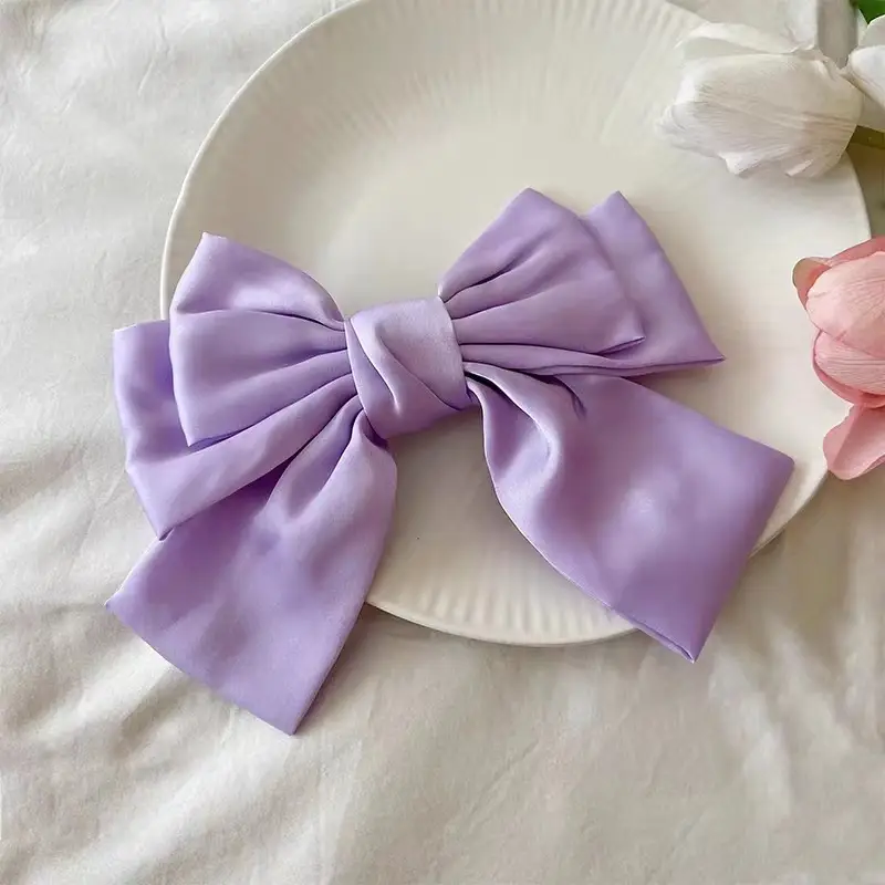 Satin Bow Hairpins in Multiple Colors - Image 7