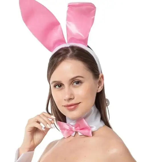 Pink Easter Bunny Ears Headband for Cosplay Costume - Image 19