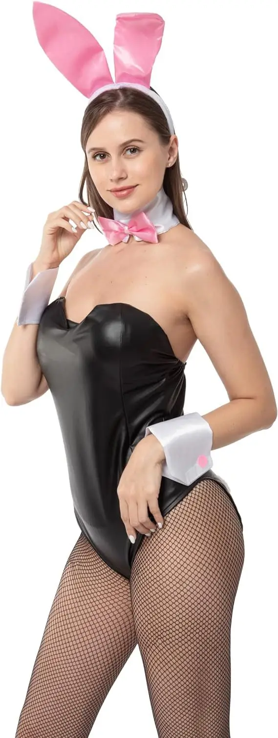 Pink Easter Bunny Ears Headband for Cosplay Costume — feature 9
