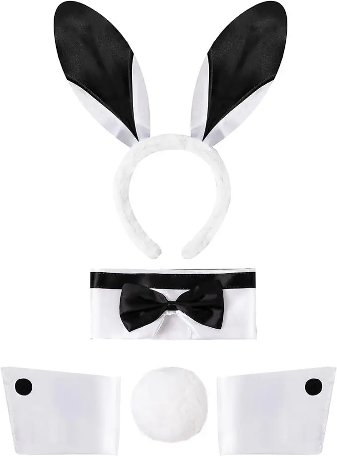 Pink Easter Bunny Ears Headband for Cosplay Costume - Image 10