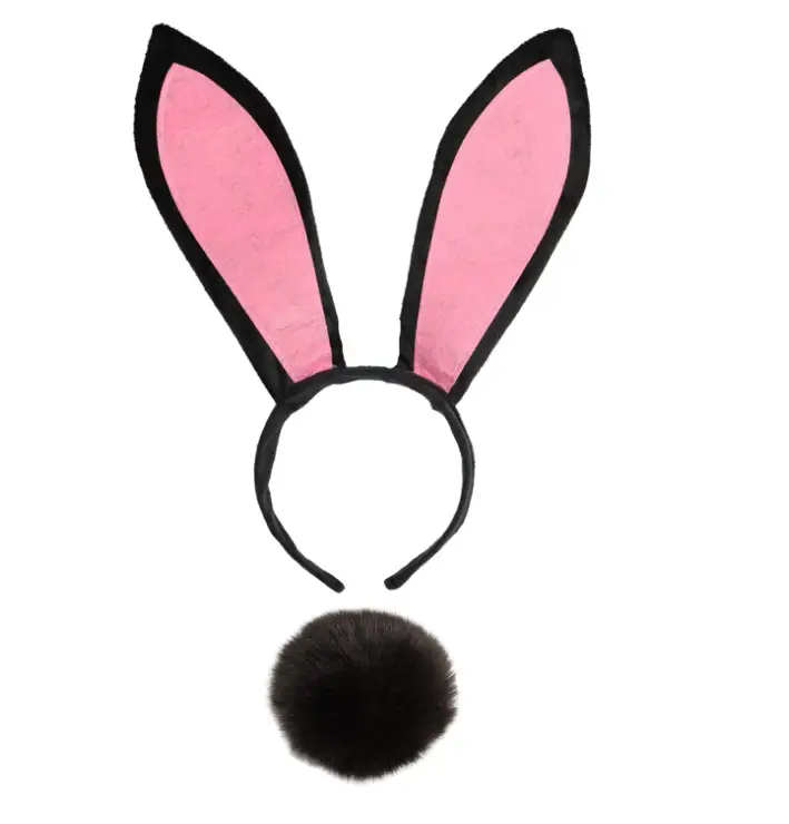 Pink Easter Bunny Ears Headband for Cosplay Costume - Image 2