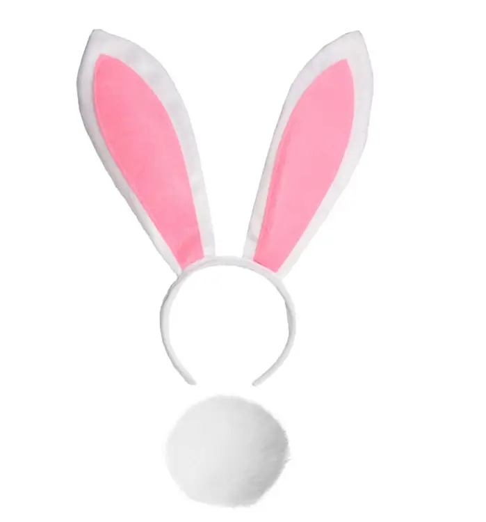 Pink Easter Bunny Ears Headband for Cosplay Costume - Image 3