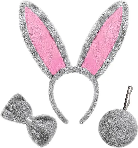 Pink Easter Bunny Ears Headband for Cosplay Costume - Image 5