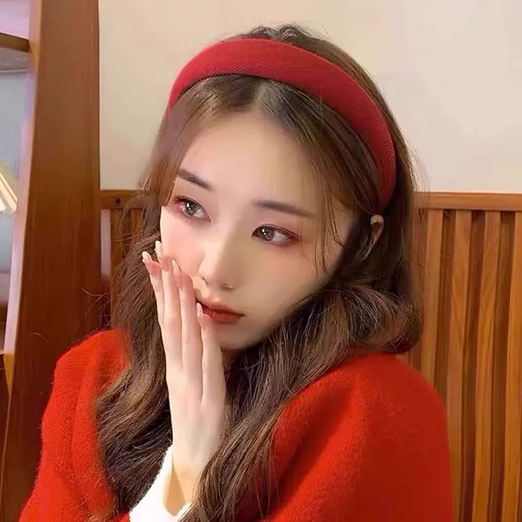 Red New Year Skull Top Hairpin Headband for Women