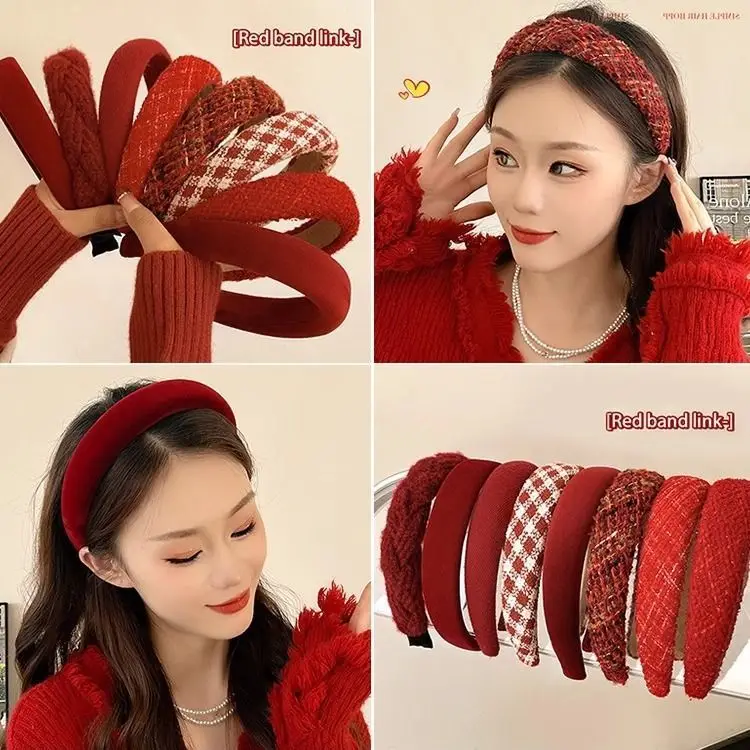 Red New Year Skull Top Hairpin Headband for Women — feature 2