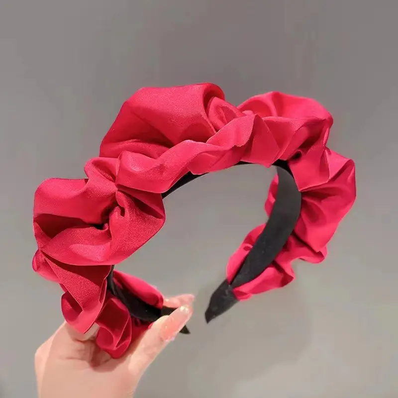 Red New Year Skull Top Hairpin Headband for Women