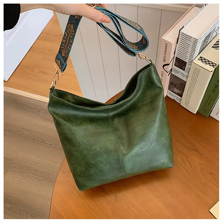 Women's Ethnic Wide Strap Bucket Bag 2024 - Image 4