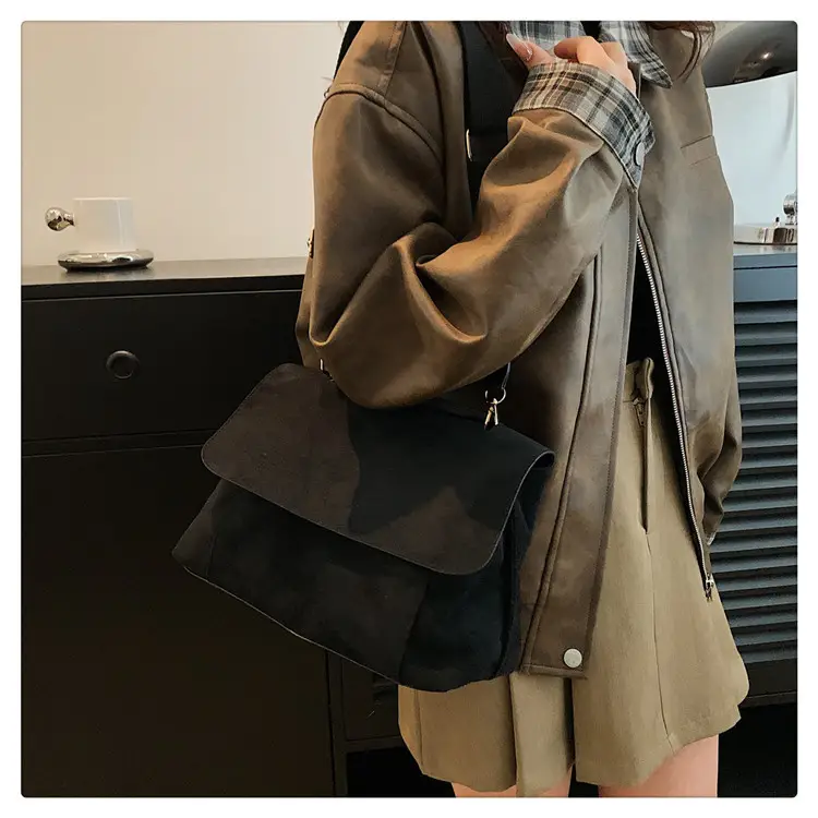 Women's 2-Piece Canvas Shoulder Bag with Crossbody Strap — feature 15