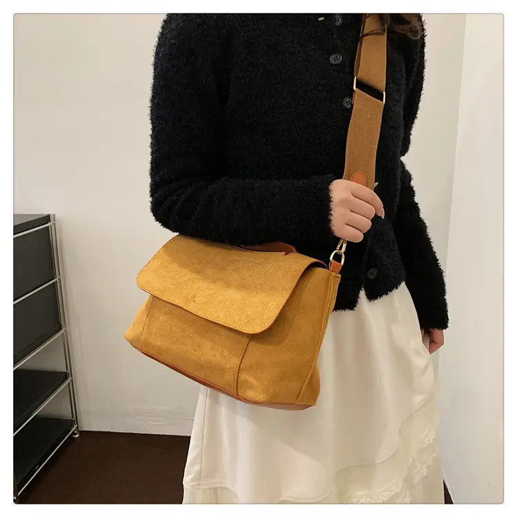 Women's 2-Piece Canvas Shoulder Bag with Crossbody Strap — feature 16