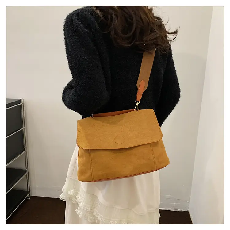 Women's 2-Piece Canvas Shoulder Bag with Crossbody Strap — feature 17