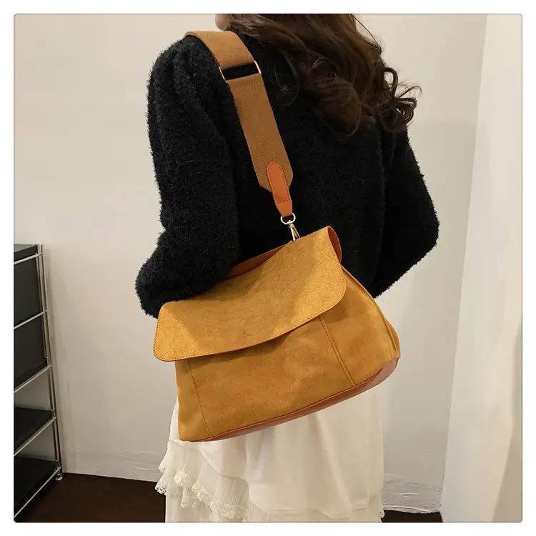 Women's 2-Piece Canvas Shoulder Bag with Crossbody Strap — feature 18