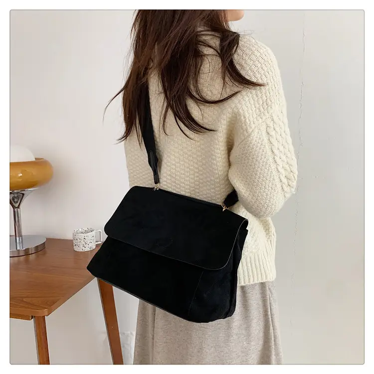 Women's 2-Piece Canvas Shoulder Bag with Crossbody Strap — feature 19
