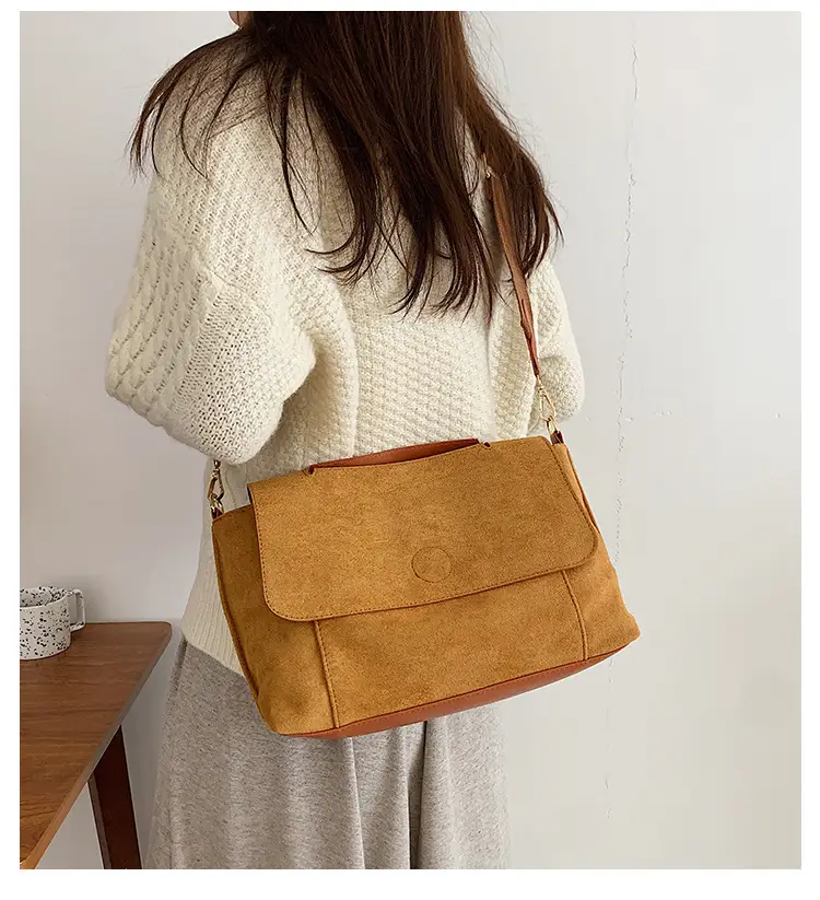 Women's 2-Piece Canvas Shoulder Bag with Crossbody Strap — feature 2