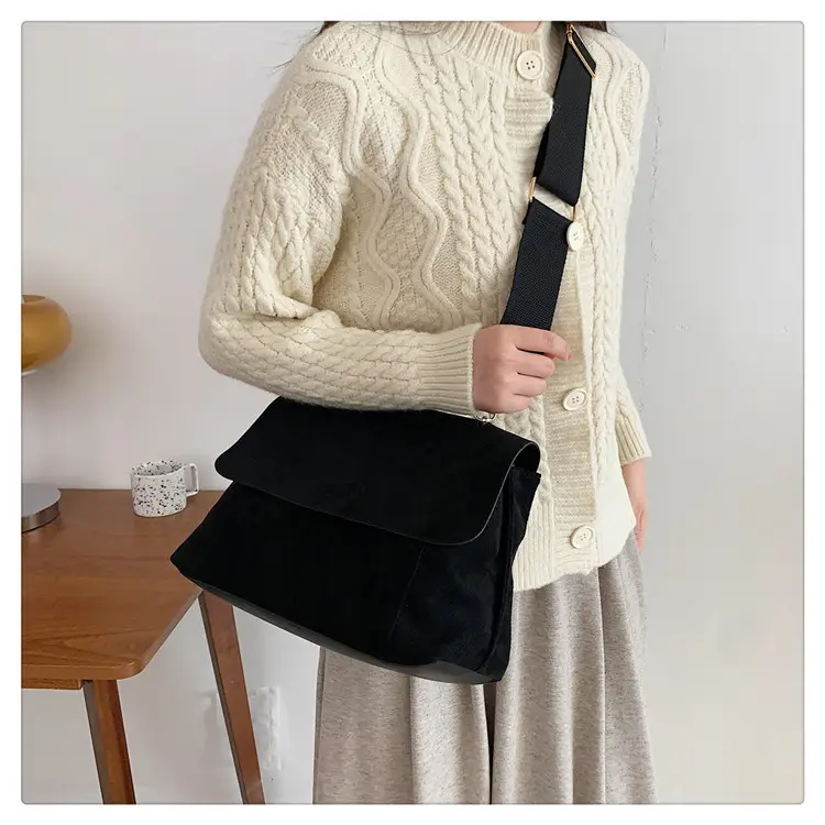 Women's 2-Piece Canvas Shoulder Bag with Crossbody Strap — feature 20