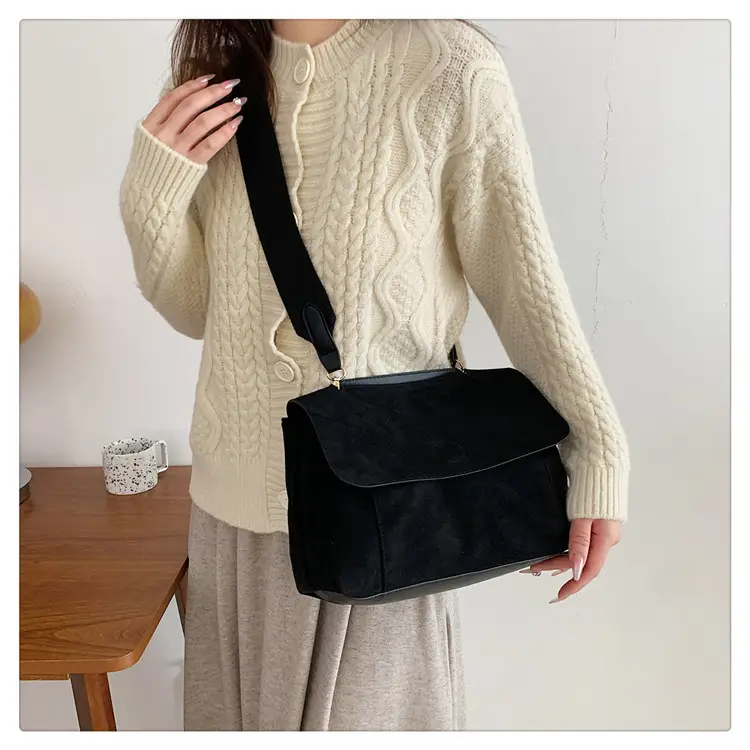 Women's 2-Piece Canvas Shoulder Bag with Crossbody Strap — feature 21