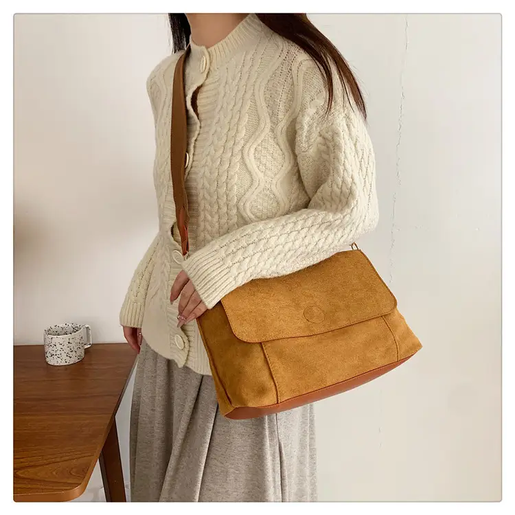 Women's 2-Piece Canvas Shoulder Bag with Crossbody Strap — feature 26