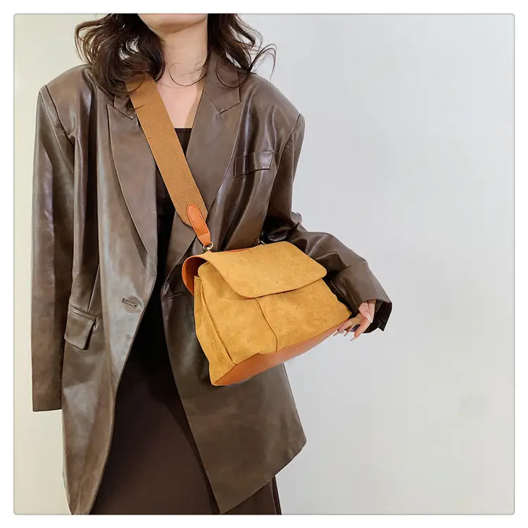Women's 2-Piece Canvas Shoulder Bag with Crossbody Strap — feature 28