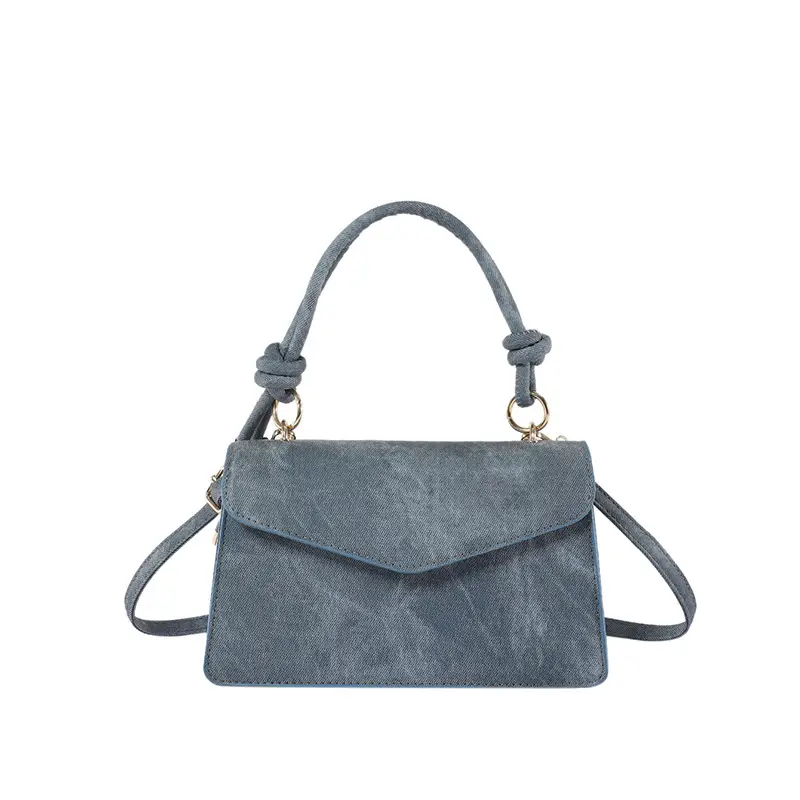 Women's Small Square Grey Shoulder Crossbody Bag - Image 10