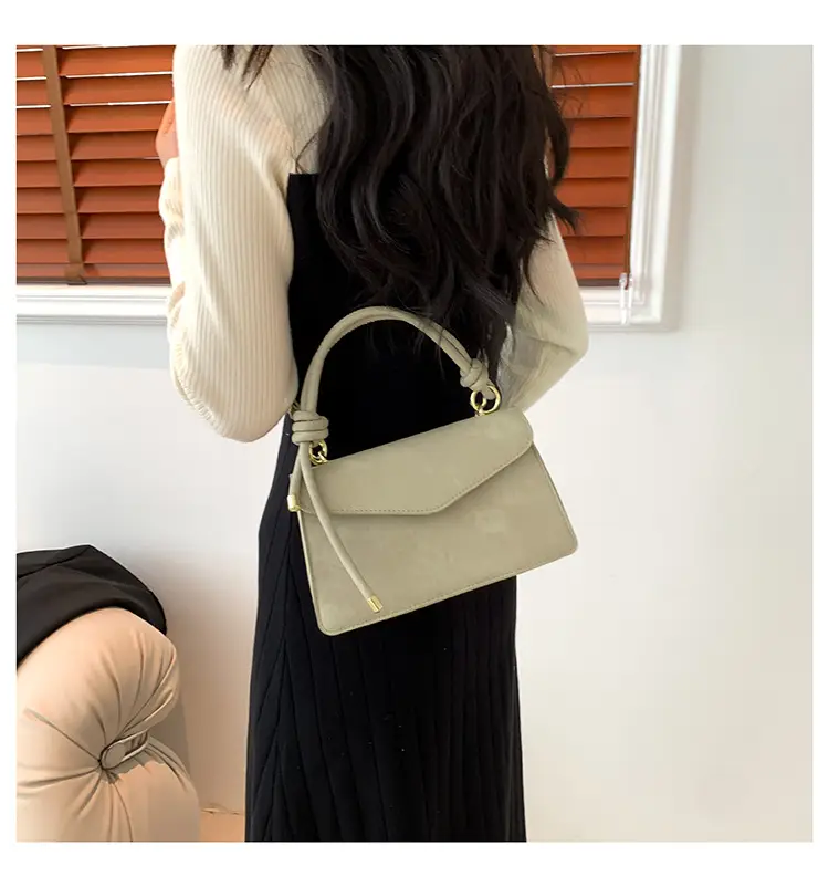 Women's Small Square Grey Shoulder Crossbody Bag — feature 14