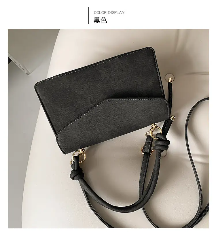 Women's Small Square Grey Shoulder Crossbody Bag — feature 8