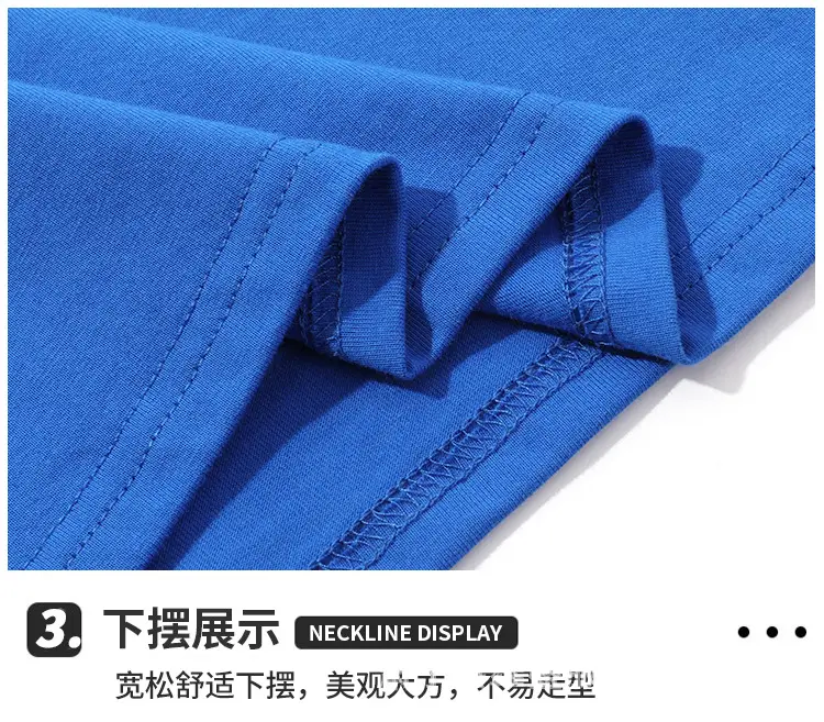 Men Cotton T-Shirt Grey Short Sleeve 230g — feature 17