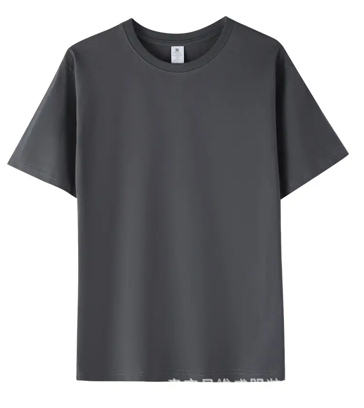 Men Cotton T-Shirt Grey Short Sleeve 230g — feature 22