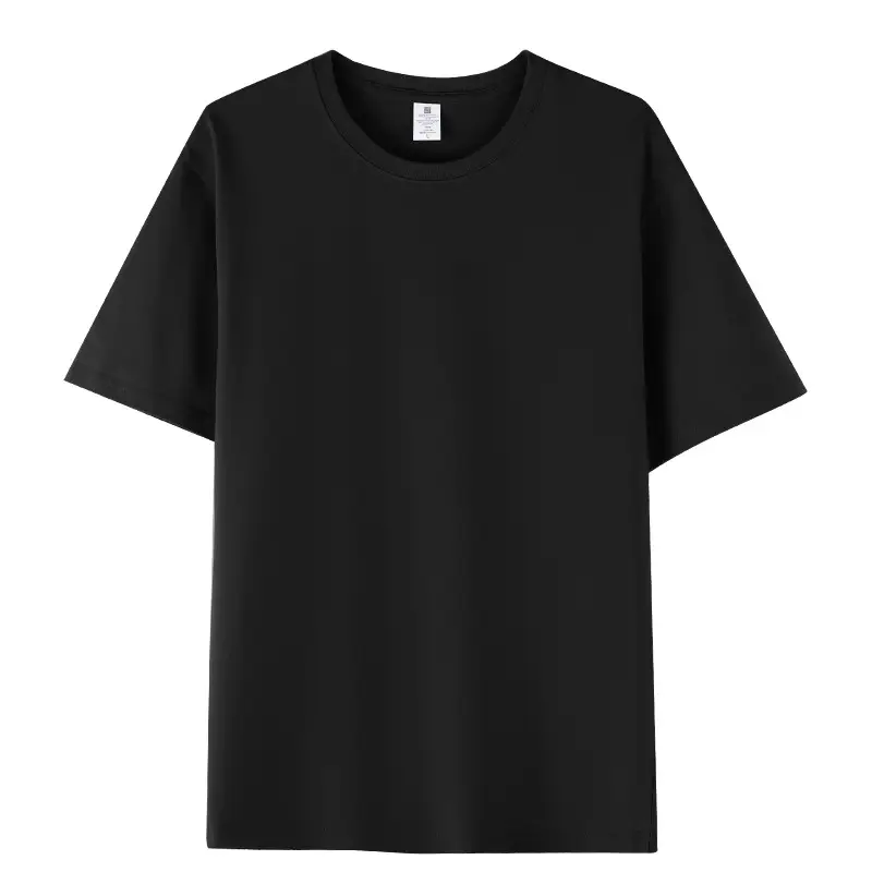 Men Cotton T-Shirt Grey Short Sleeve 230g - Image 2