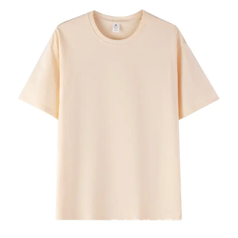 Men Cotton T-Shirt Grey Short Sleeve 230g - Image 3