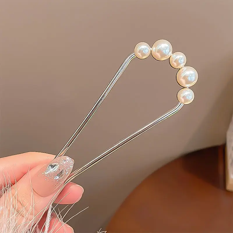 Elegant Pearl Hairpin for Women Golden Modern Style — feature 10
