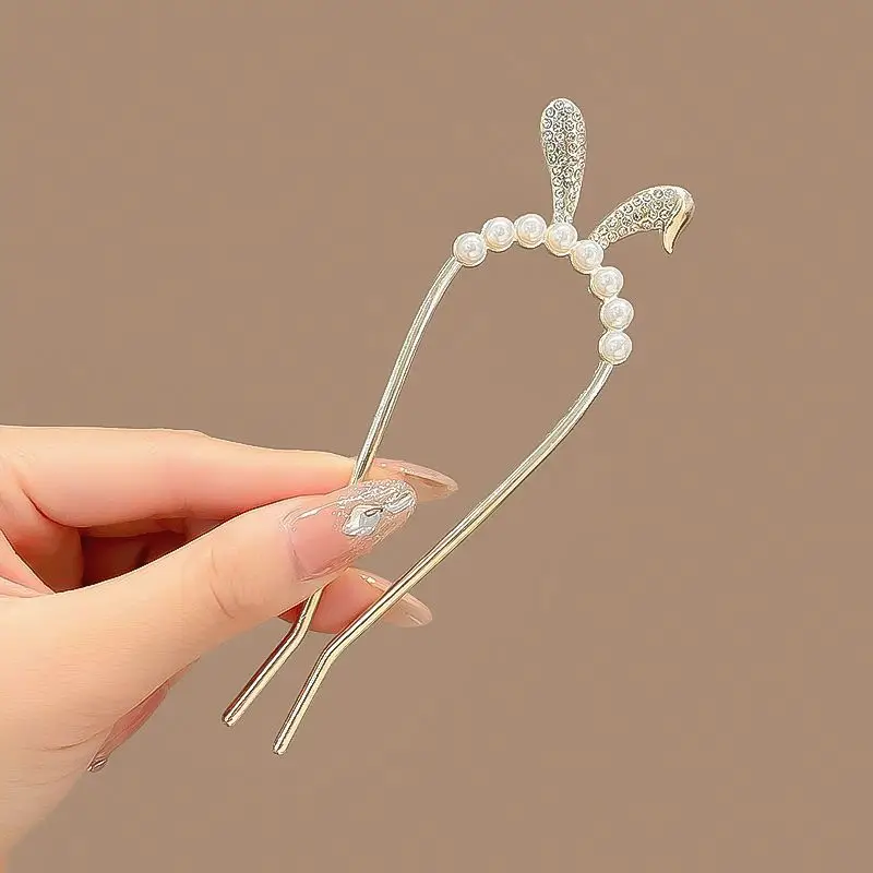 Elegant Pearl Hairpin for Women Golden Modern Style - Image 5