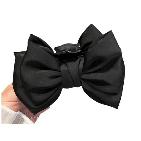 Maroon Bow Princess New Back Head Clip Large